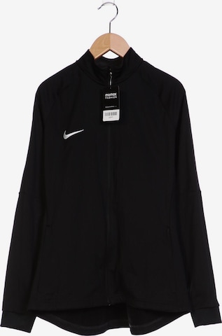 NIKE Sweatshirt & Zip-Up Hoodie in L in Black: front