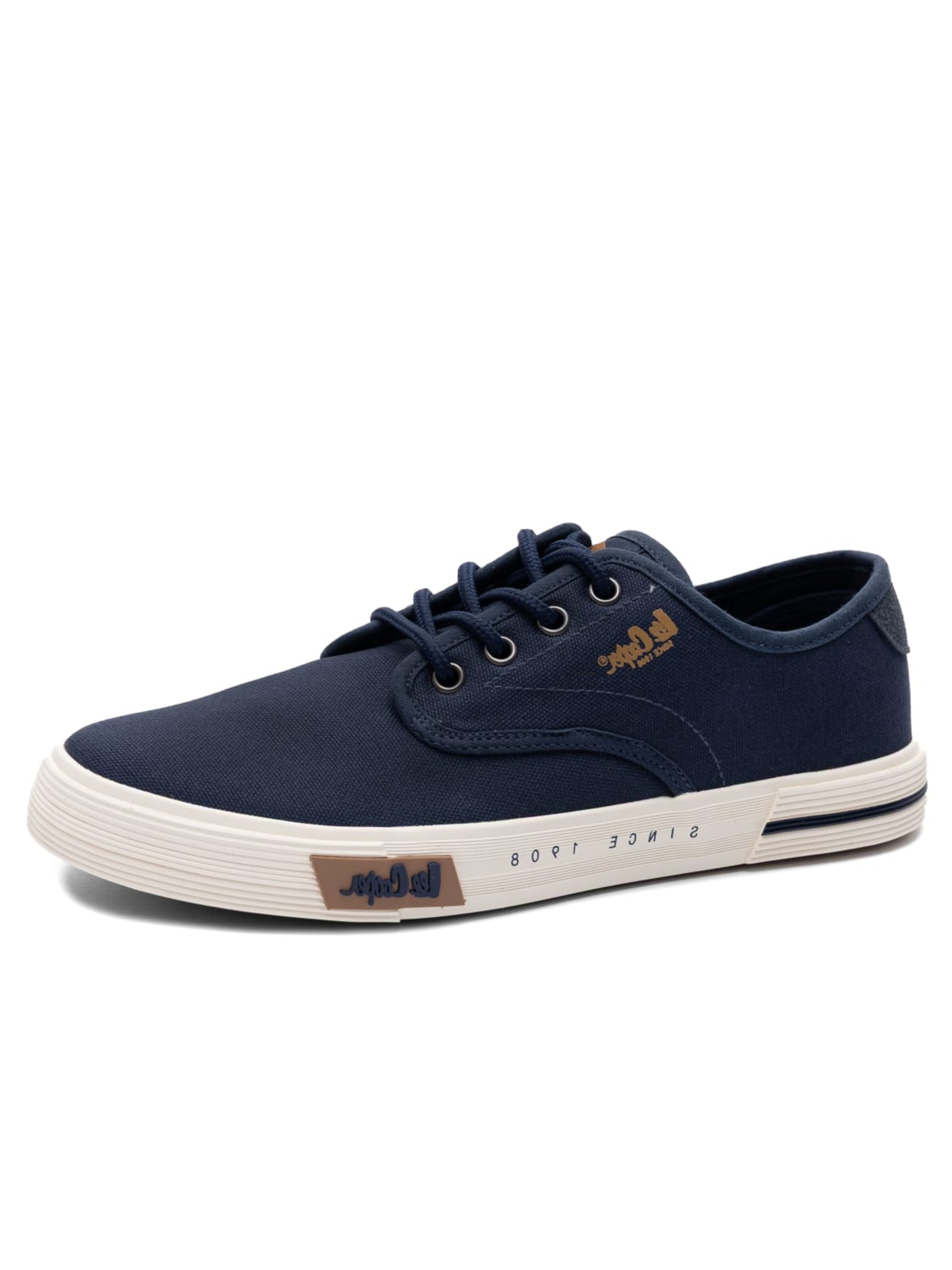 Lee Cooper Platform trainers 'LCW-26-02-4087MC' in Blue: front