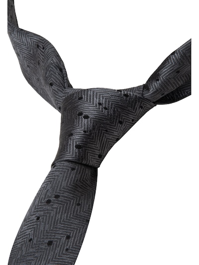 SEIDENSTICKER Cravate ' Schwarze Rose ' en gris / noir, Vue avec produit