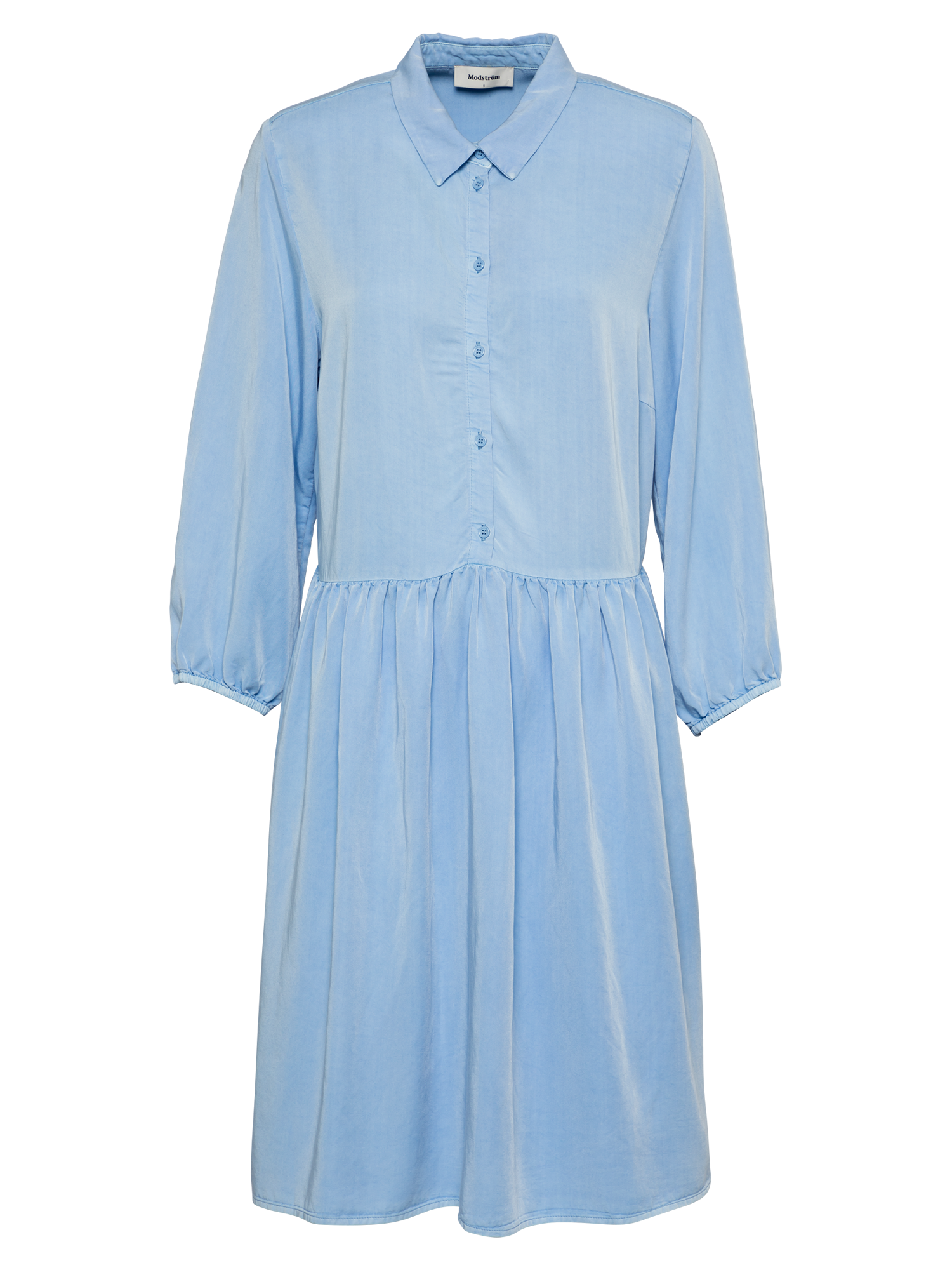 Sukienki Odzież modström Sukienka koszulowa Irwin w kolorze Podpalany Niebieskim 