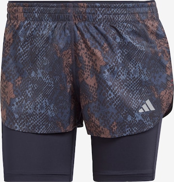 ADIDAS PERFORMANCE Sportbroek 'Run Fast 2-In-1' in Zwart: voorkant