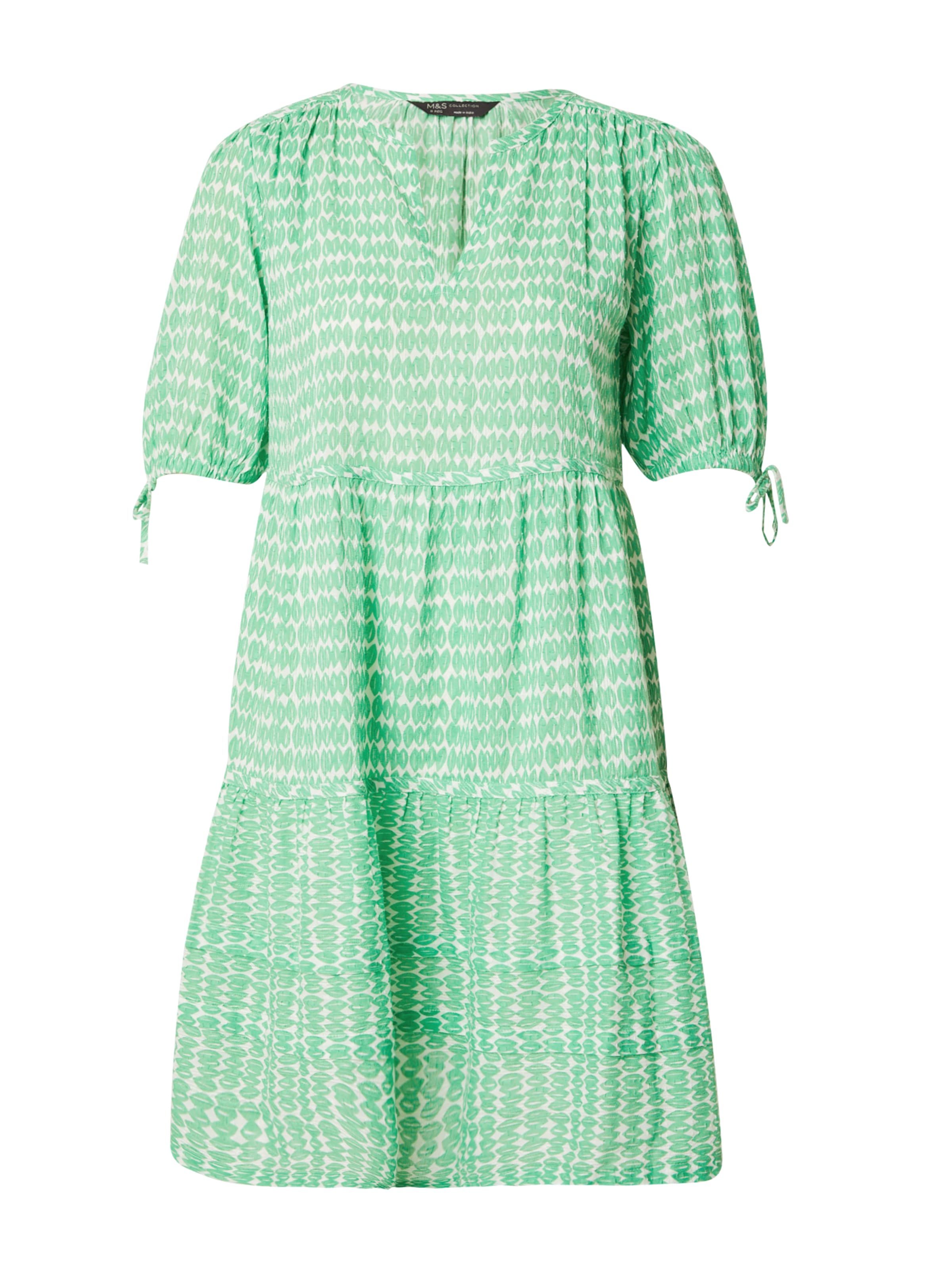Marks & Spencer Dress 'Pintuck' in Green: front