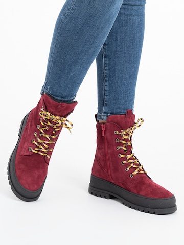 VITAFORM Schnürstiefelette in Rot