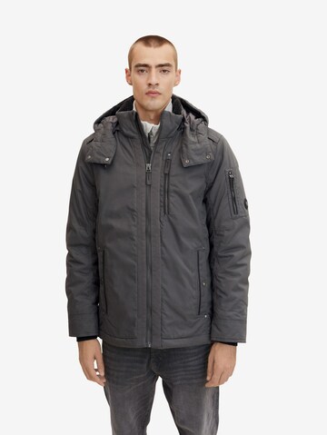 TOM TAILOR Winter Jacket in Grey: front