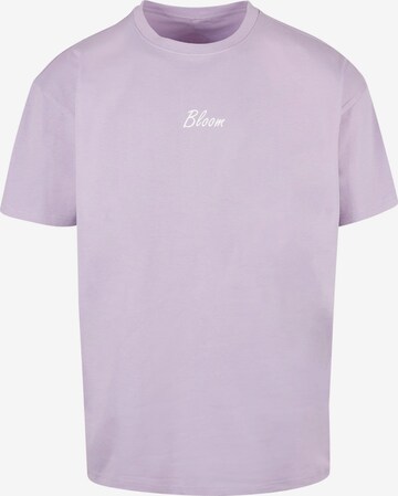 Merchcode Shirt 'Flowers Bloom' in Lila: voorkant