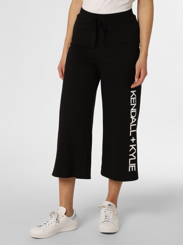 KENDALL + KYLIE Boot cut Pants in Black: front