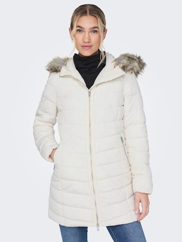 ONLY Winter Coat in White: front