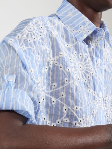 Hailys Blouse 'Ka44ta' in Blue