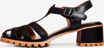 CESARE GASPARI Sandals in Black: front