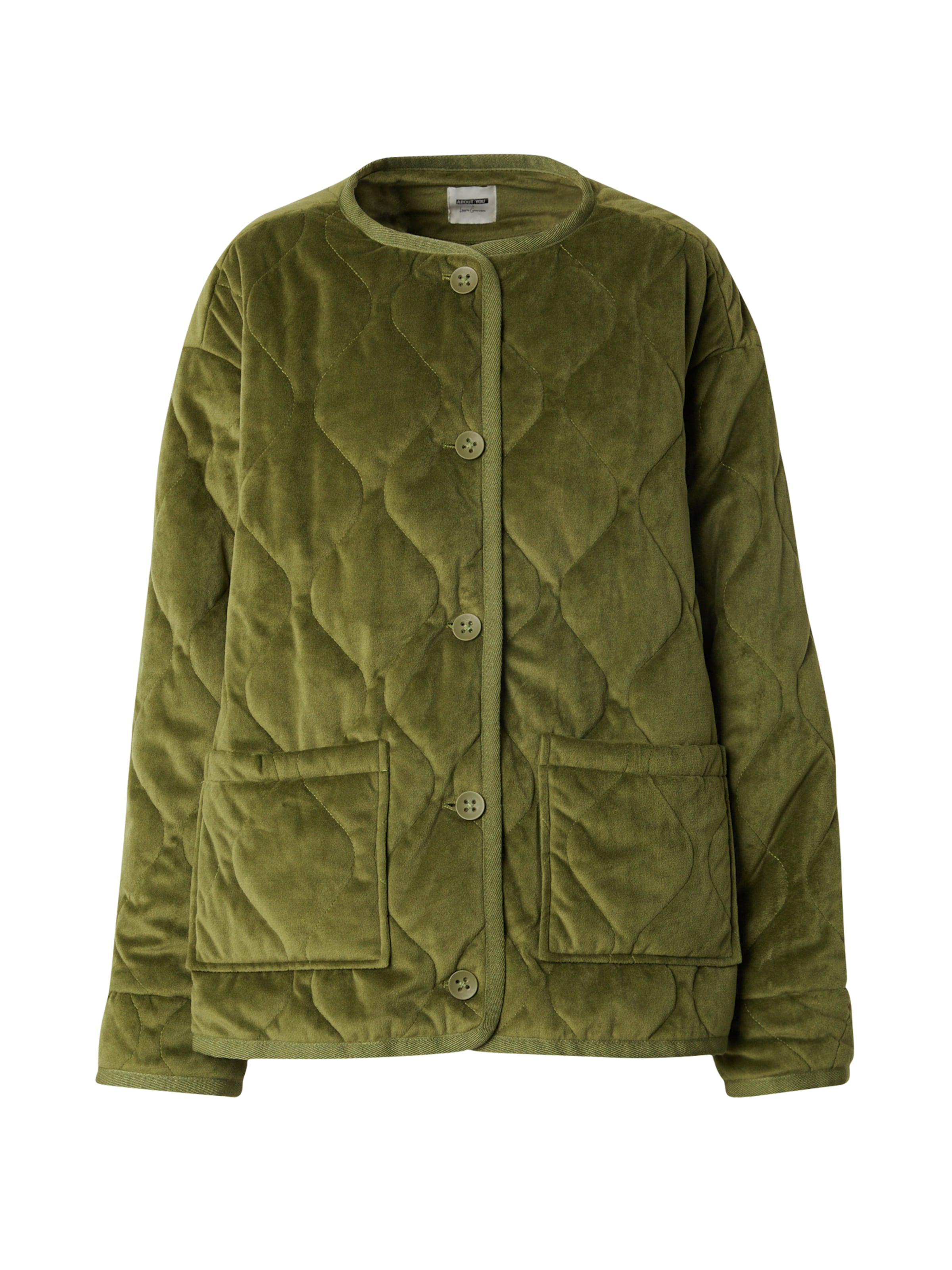 ABOUT YOU x Laura Giurcanu Преходно яке в маслина, Преглед на продукта