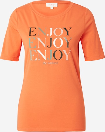 T-shirt s.Oliver en orange : devant