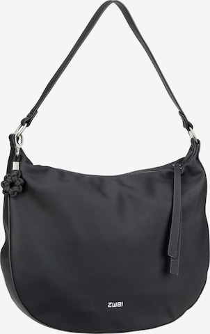 ZWEI Shoulder Bag 'Yuna' in Black: front