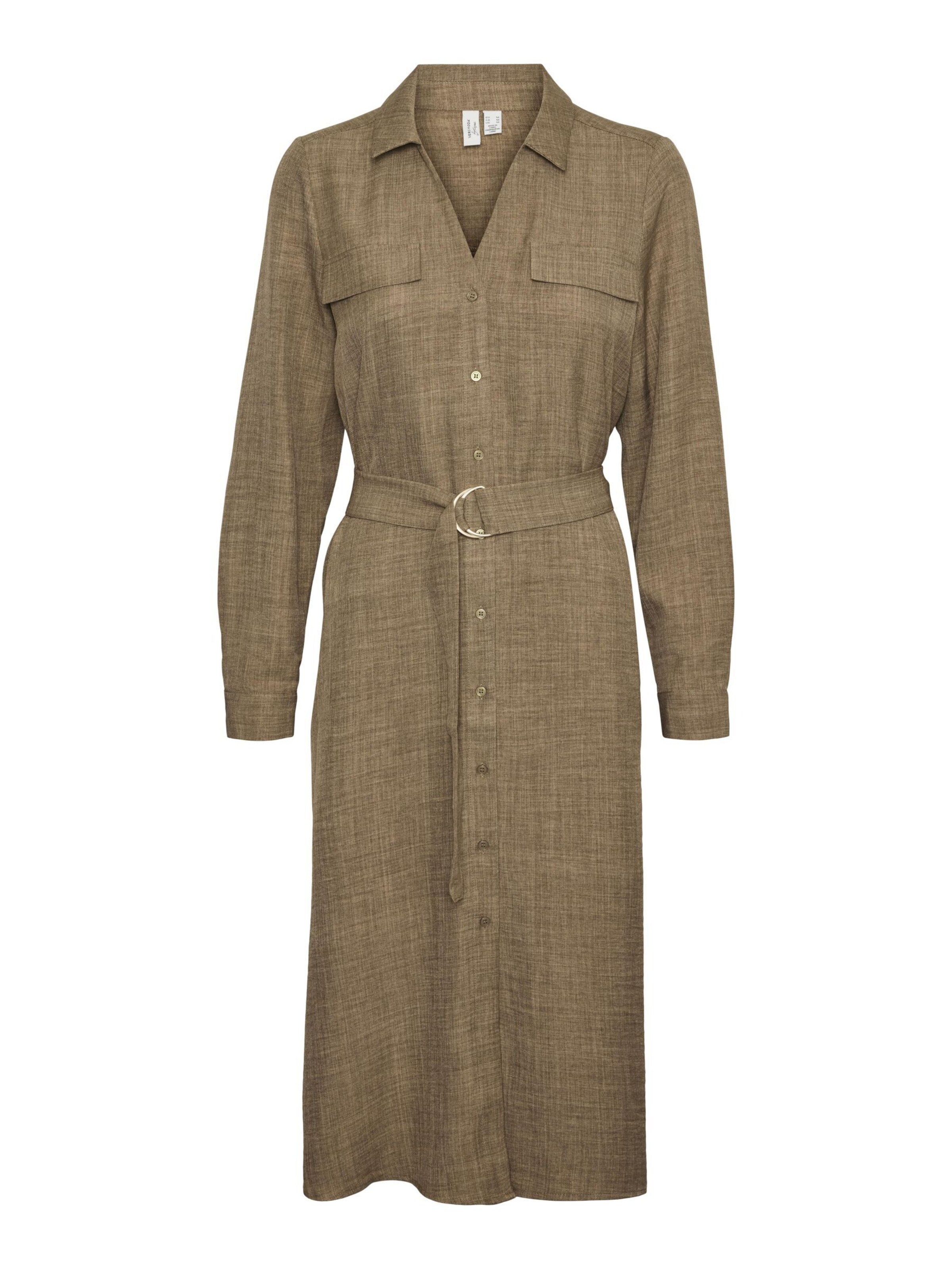 VERO MODA Blousejurk 'Vica' in Groen: voorkant