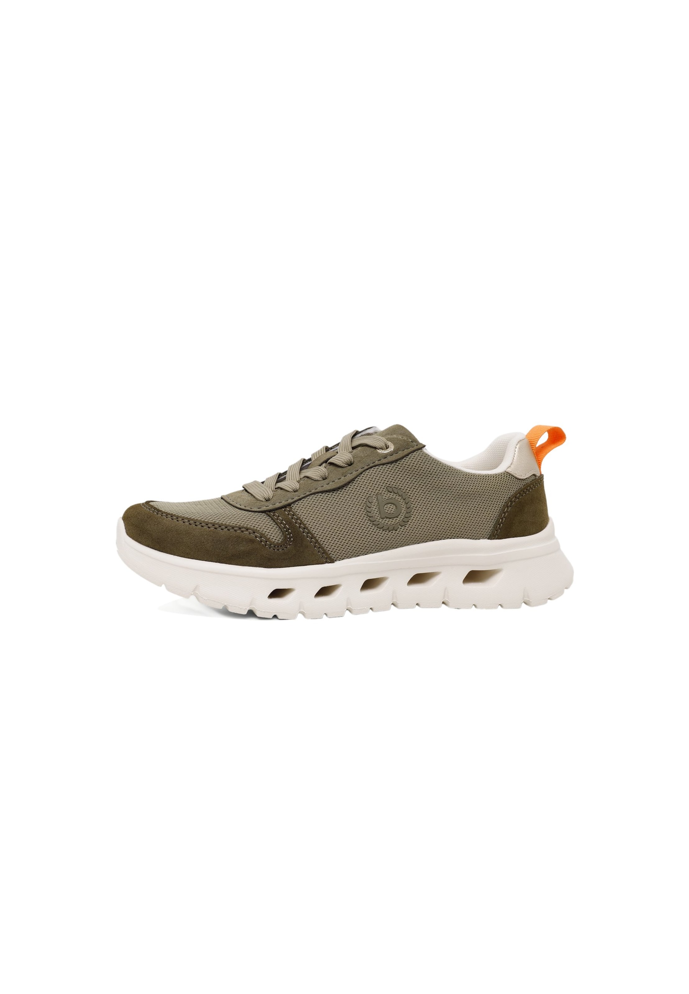 bugatti Platform trainers in Green: front