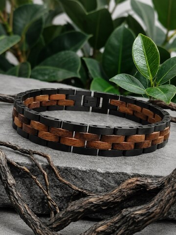 Holzwerk Bracelet 'TREIBSEE' in Silver