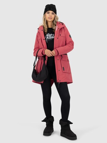 Alife and Kickin - Parka de inverno 'Charlott' em vermelho