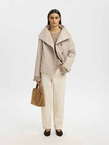 Manteau mi-saison SELECTED en gris
