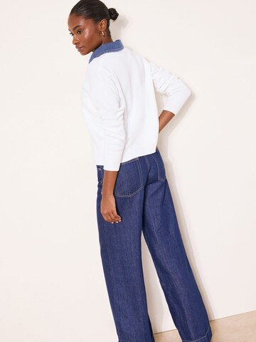 Lipsy Sweter w kolorze biały