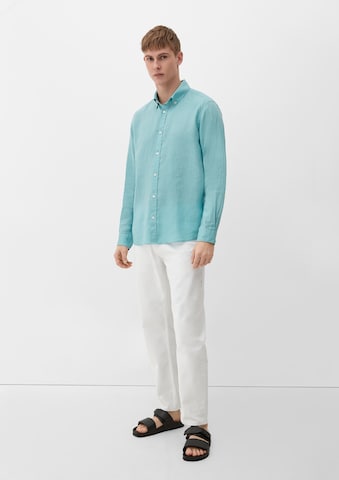 s.Oliver Regular fit Button Up Shirt in Blue