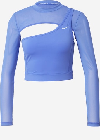 NIKETehnička sportska majica - plava boja: prednji dio