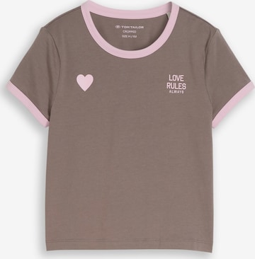 TOM TAILOR Shirt in Brown: front