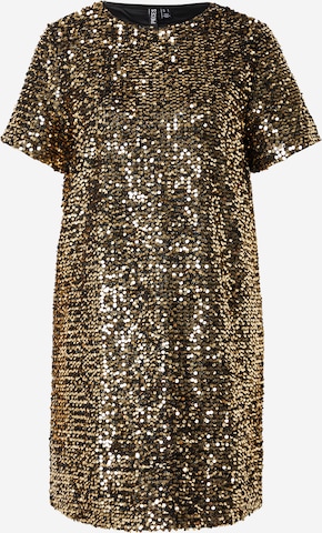 PIECES Kleid 'PCSERENA' in Gold: Vorderseite