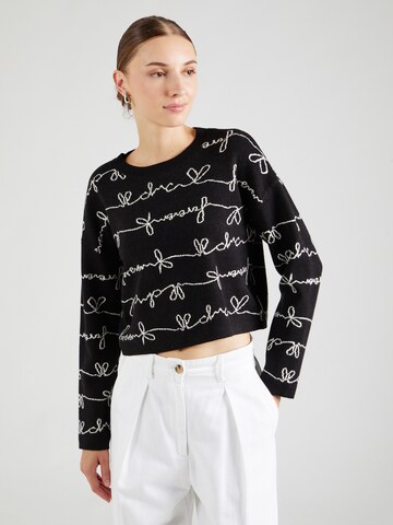 ONLY Pullover 'ONLEVERLY' in Schwarz: Vorderseite