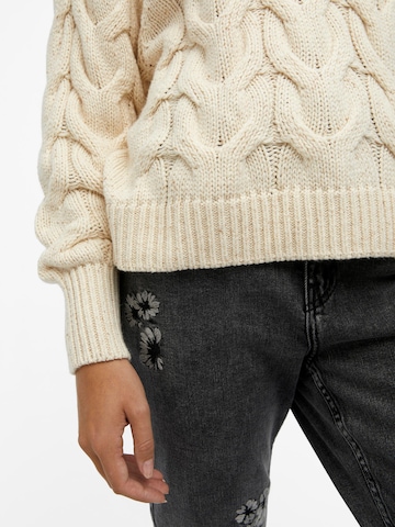 OBJECT Sweater 'AMINA' in Beige