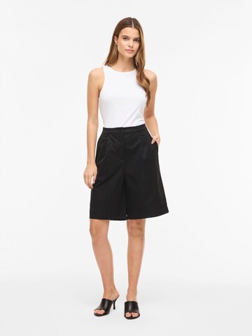 VILA - Pierna ancha Pantalón plisado 'VICarel' en negro