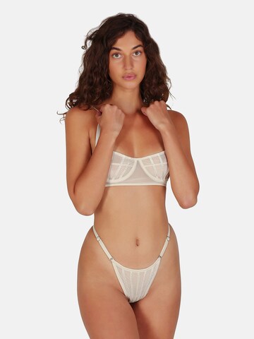 OW Collection Balconette Bra 'CRYSTAL' in Beige