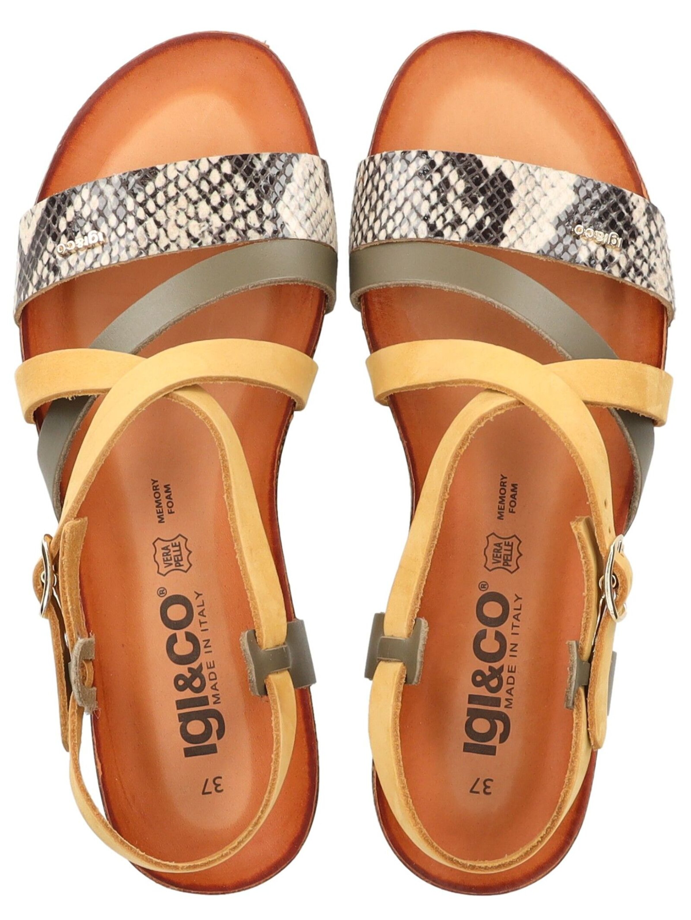 IGI&CO Sandalen met riem in Geel