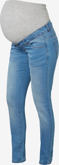 MAMALICIOUS Jeans 'Fifty' in de kleur Blauw denim / Grijs gemêleerd, Productweergave