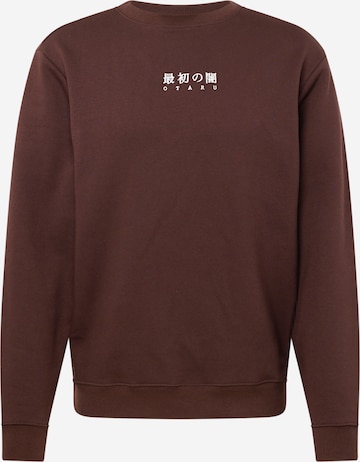 River IslandSweater majica 'SIMPLE JAPANESE' - smeđa boja: prednji dio