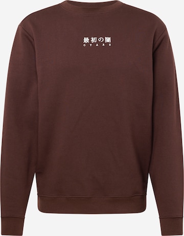 River Island - Sudadera 'SIMPLE JAPANESE' en marrón: frente