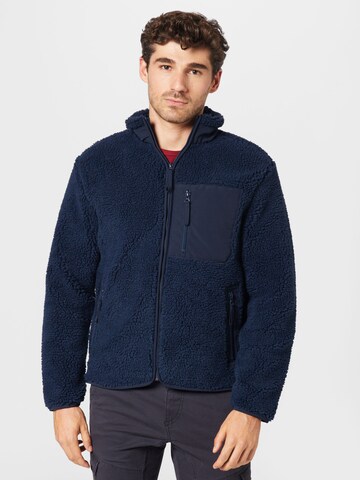 Lindbergh Fleece Jacket in Blue: front