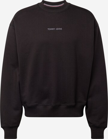 Tommy Jeans Sweatshirt 'CLASSICS' in Black: front