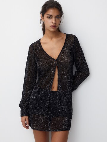 Pull&Bear Bluse in Schwarz: predná strana