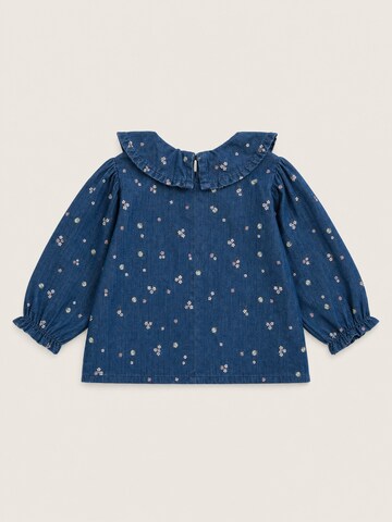 LouieLouie Bluse 'Elinor Ruffle Denim Forget-me-not' i blå