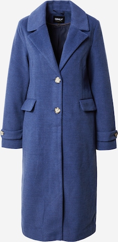 Manteau mi-saison 'ANNA' ONLY en bleu : devant