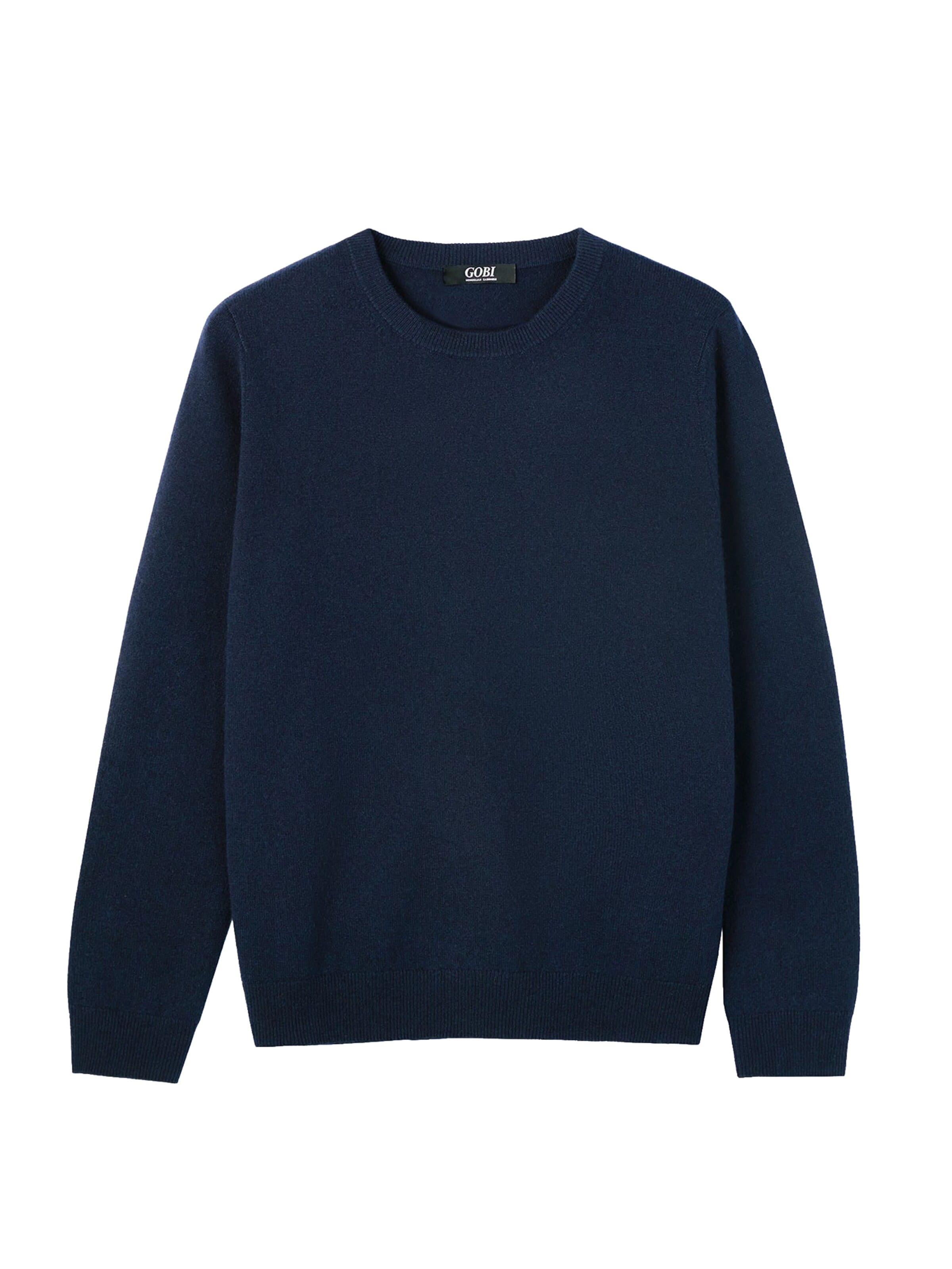 GOBI Cashmere - Jersey 'Women's Essential Cashmere Crewneck Sweater' en azul: frente