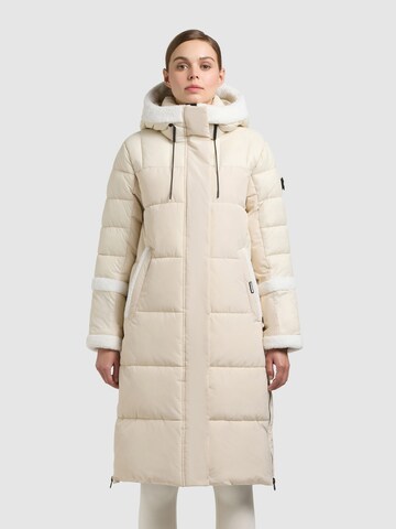 khujo Zimný kabát 'Desna2' - Béžová: predná strana