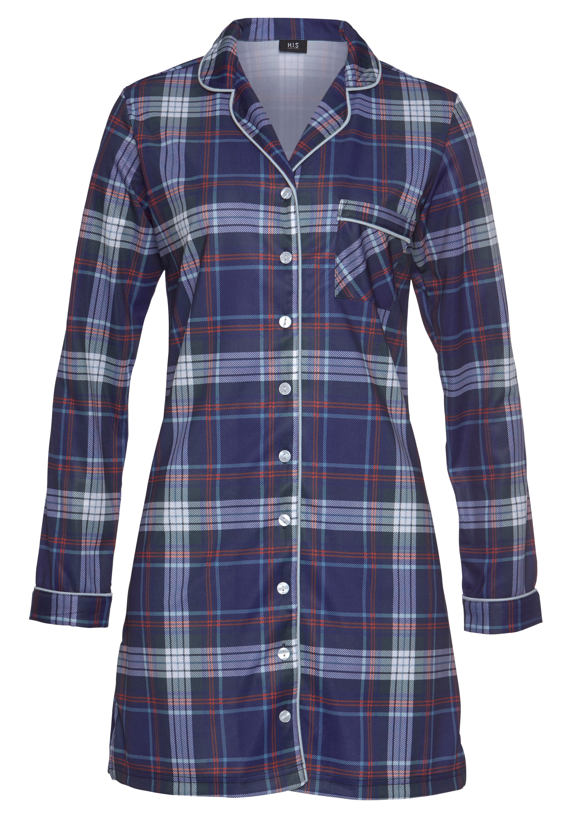 H.I.S Nachthemd in Blau: Vorderseite