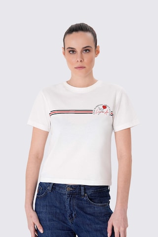 UNIQVIBE Shirt in White: front
