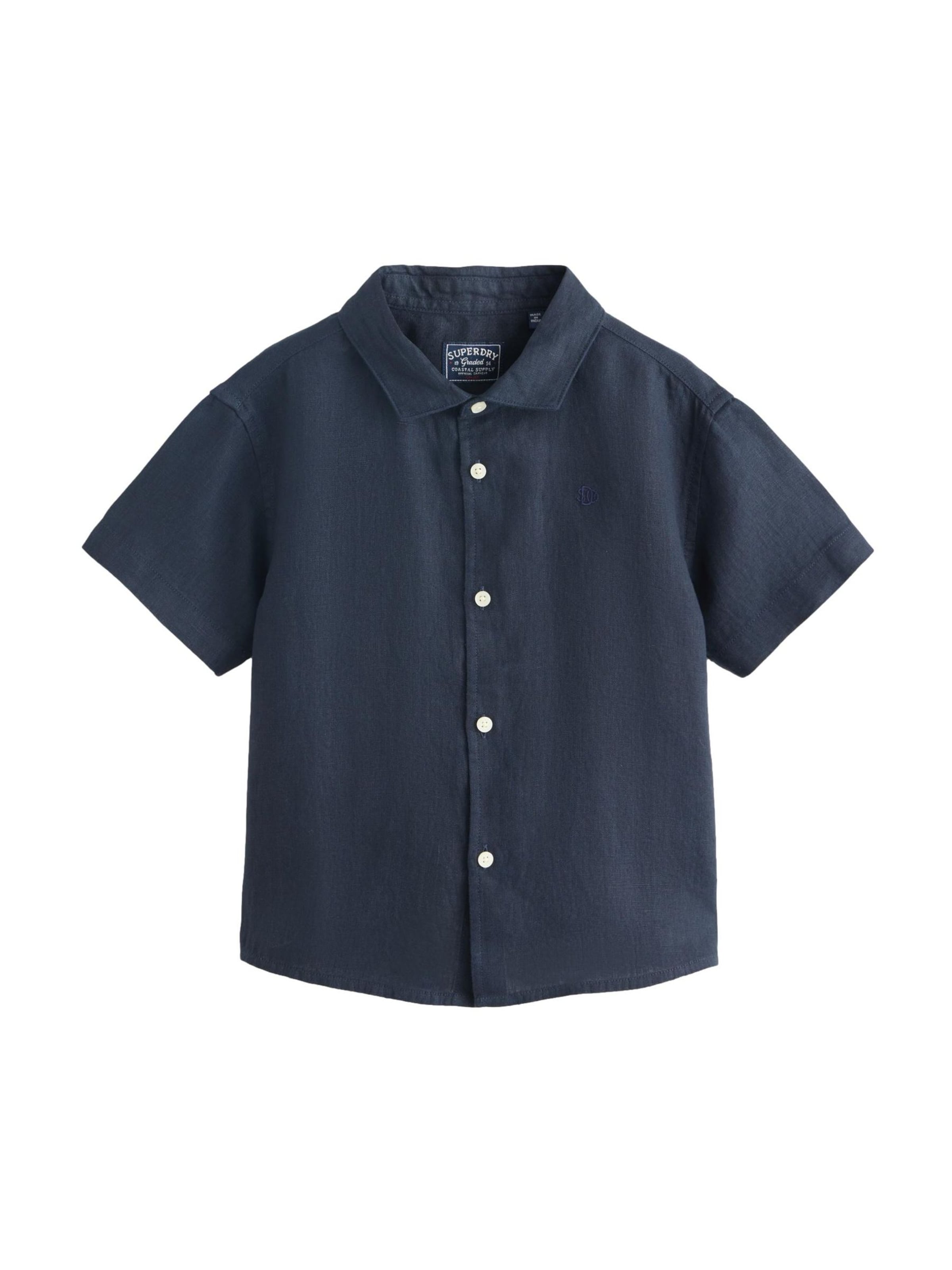 Superdry & Co Comfort Fit Hemd in Blau: Vorderseite