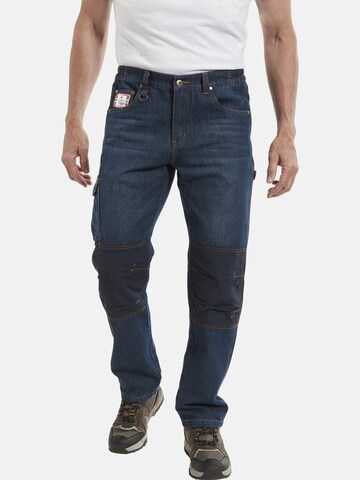 Loosefit Jeans cargo ' Kvasir ' Jan Vanderstorm en bleu : devant