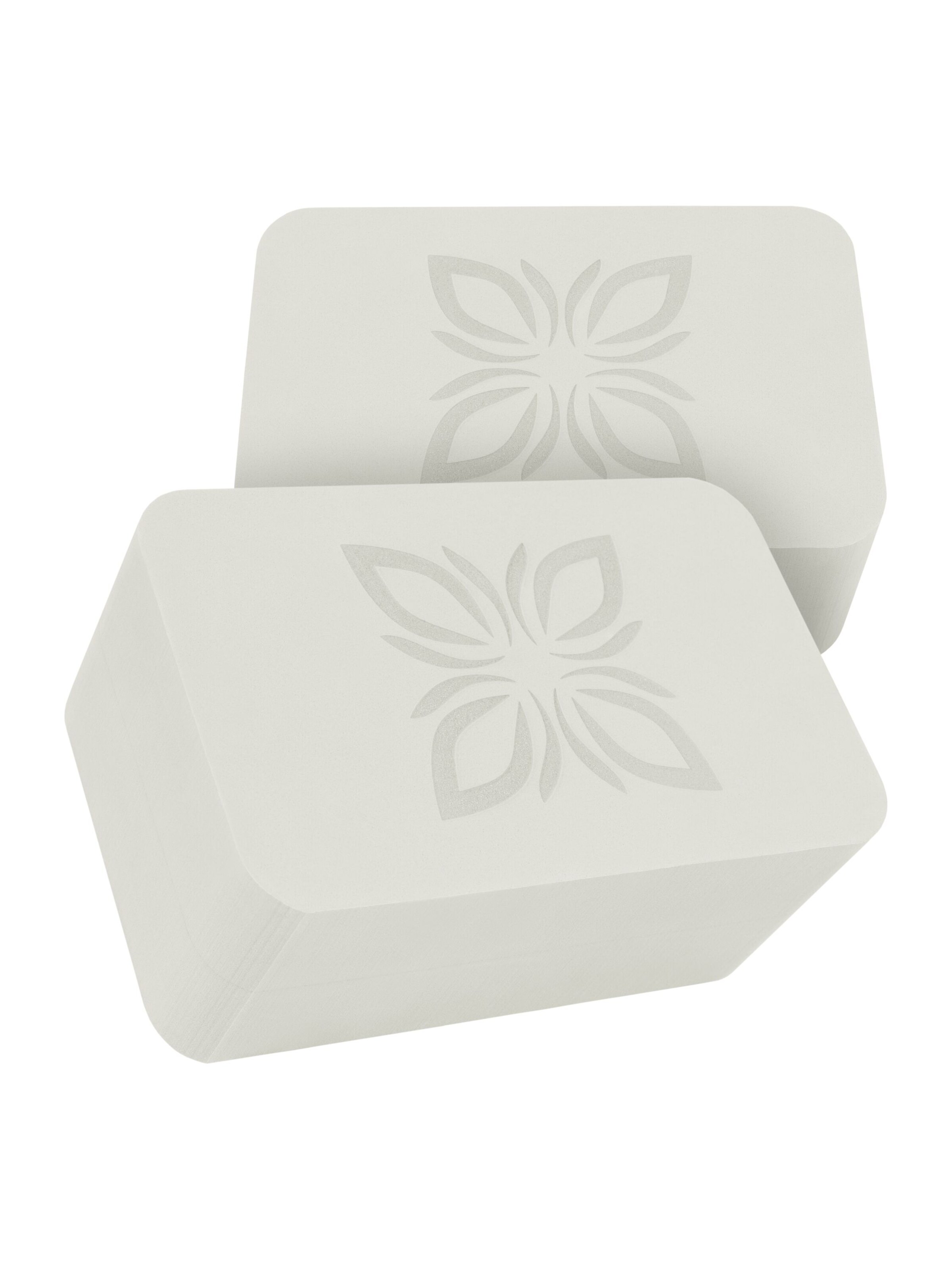 OMNANA Yoga Block 'RAISE™' in White: front