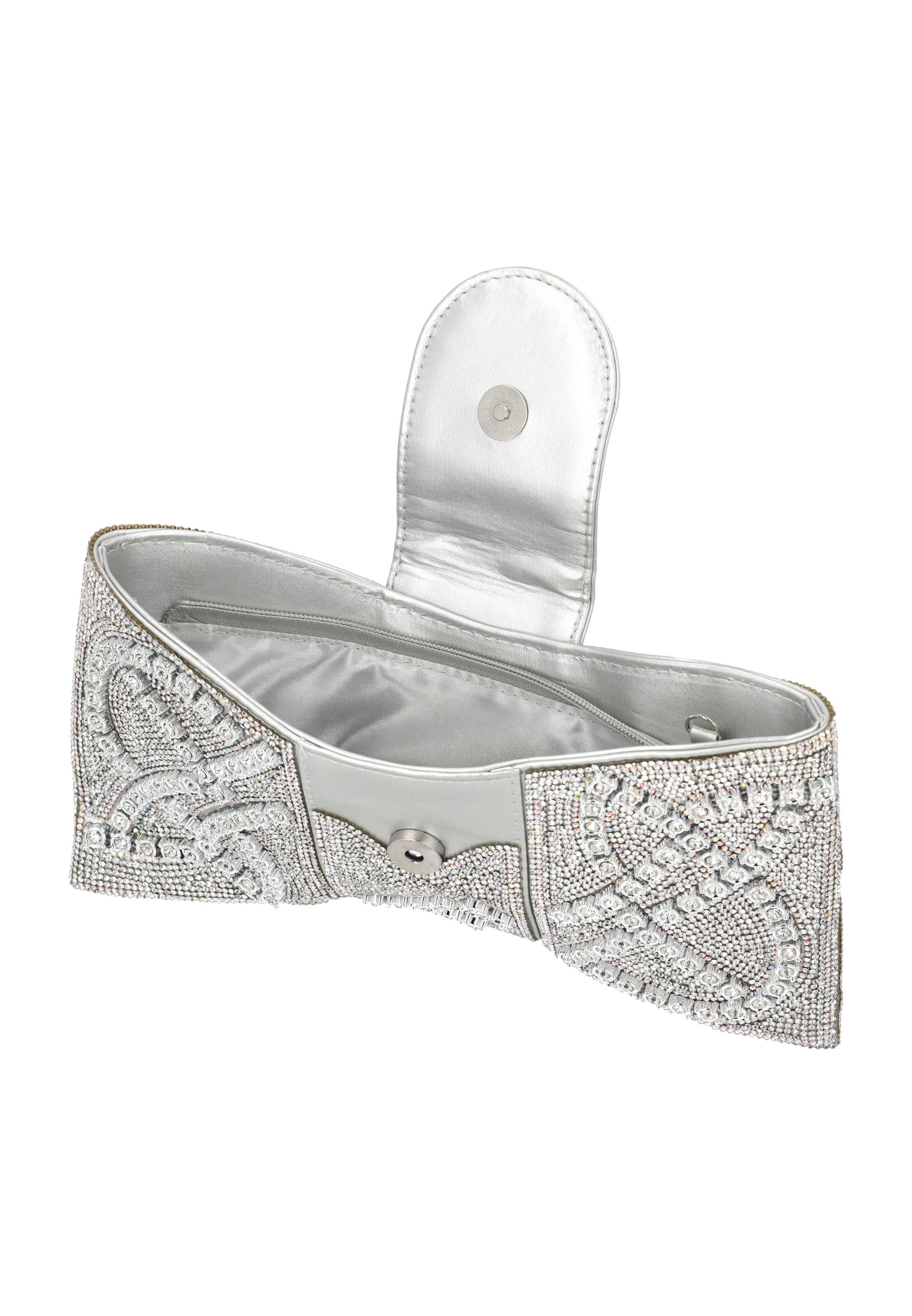 faina Clutch in Zilver