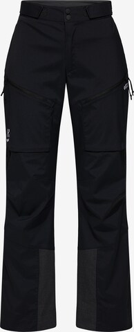 Haglöfs Regular Outdoor Pants 'Touring Infinium' in Black: front