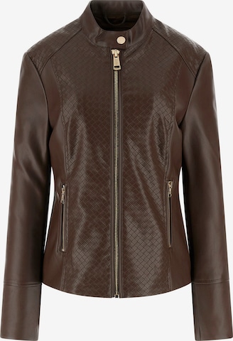 GUESS Välikausitakki 'CLAUDINE' värissä ruskea: etupuoli