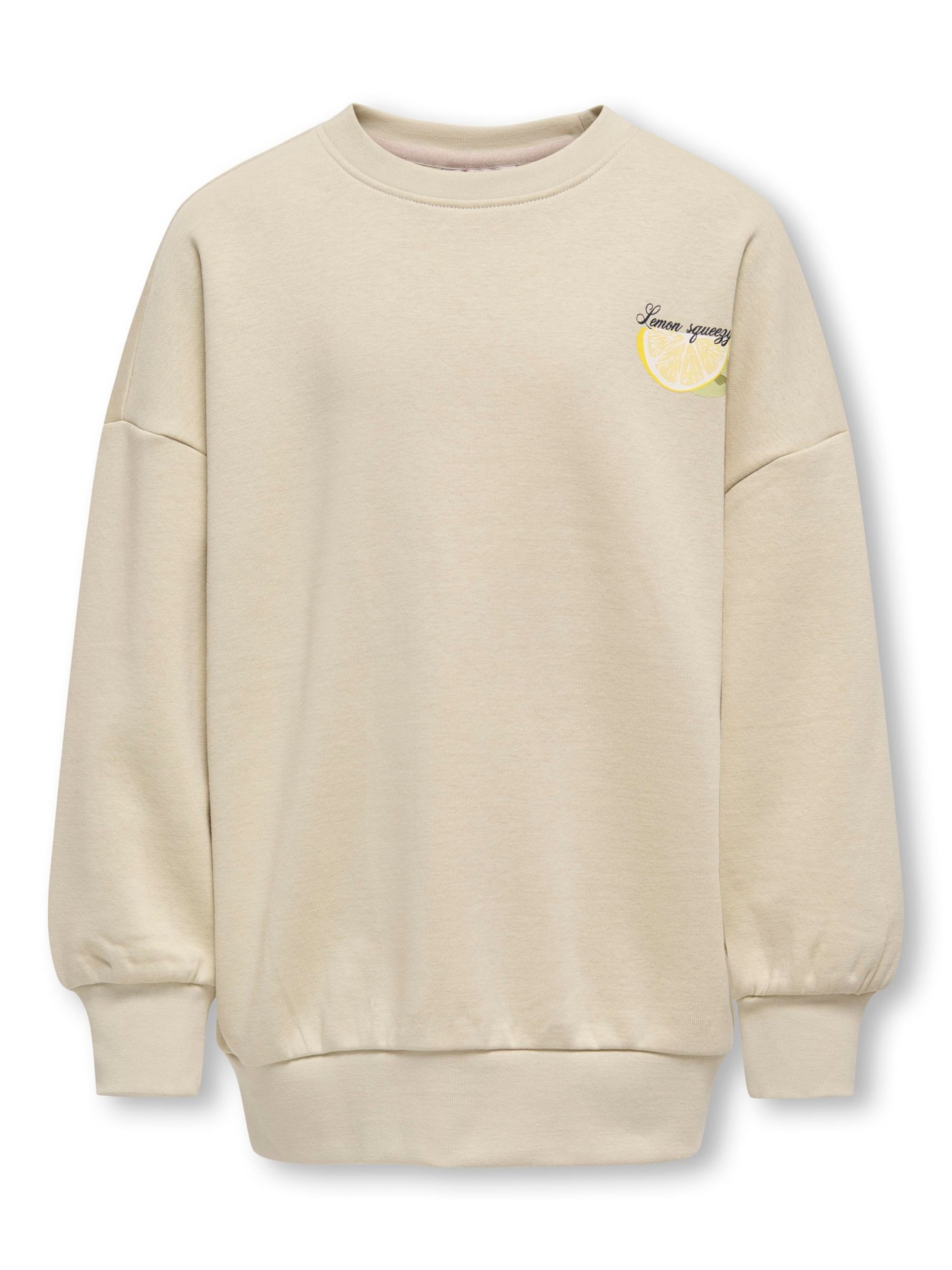 Sweat-shirt 'KOGPHOEBE' ONLY GIRLS en beige : devant